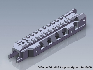 Nadpažbí D-Force Tri Rail G3